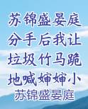 苏锦盛晏庭分手后我让垃圾竹马跪地喊婶婶小说免费全文无删减阅读